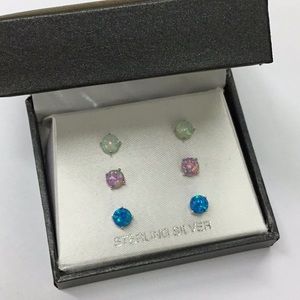 Sterling Silver Earring Set